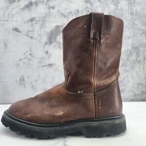 Justin work boots Men's size 11 brown Leather WK4905